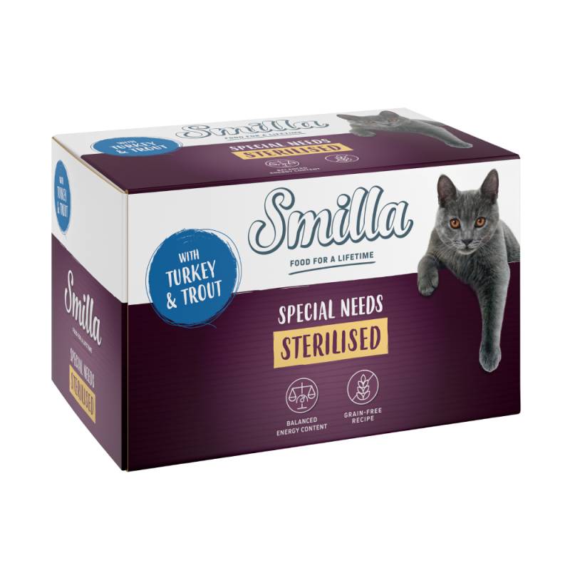 Smilla Sterilised Schale 6 x 100 g - Pute mit Forelle von Smilla