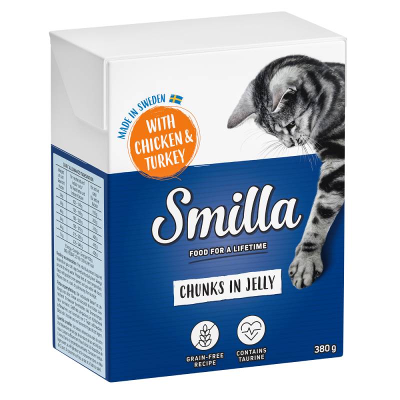 Smilla Tetra Häppchen 6 x 380 / 370 g - Huhn & Pute in Gelee (6 x 380 g) von Smilla