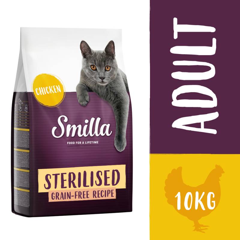 Sparpaket Smilla 2 x 10 kg - Getreidefreie Rezeptur Sterilised mit Huhn von Smilla