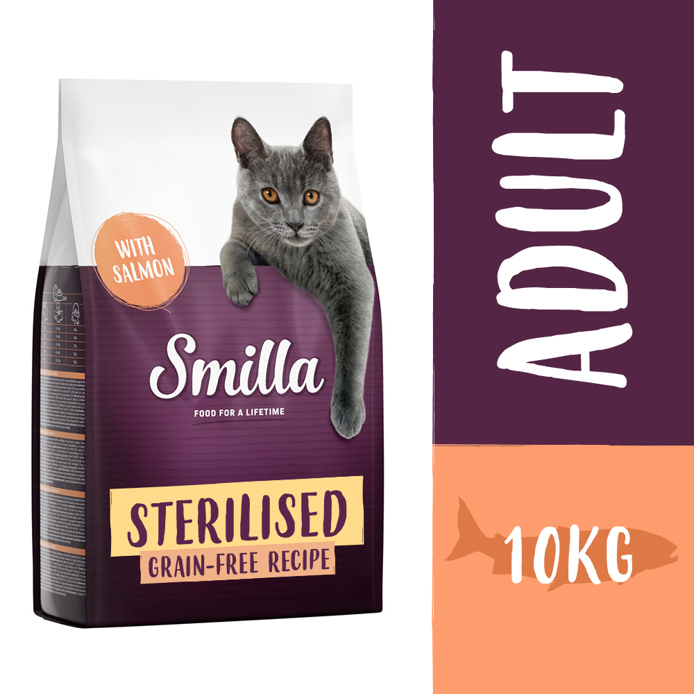 Sparpaket Smilla 2 x 10 kg - Getreidefreie Rezeptur Sterilised mit Lachs von Smilla