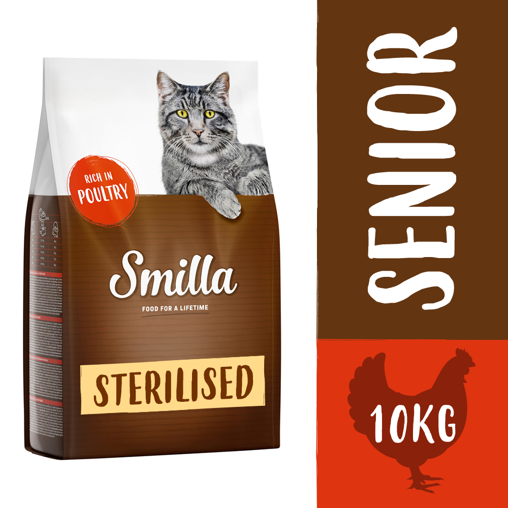 Sparpaket Smilla 2 x 10 kg - Senior Sterilised mit Geflügel von Smilla