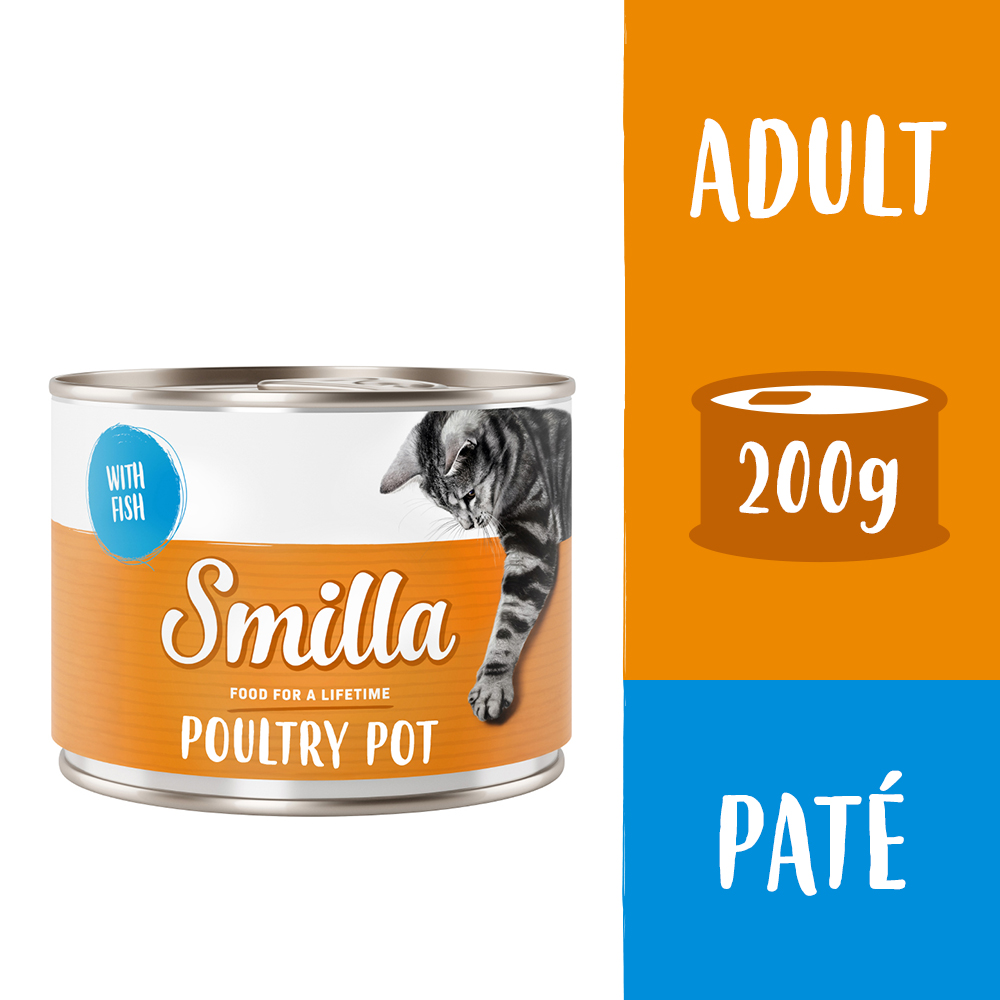 Sparpaket Smilla Geflügeltöpfchen 24 x 200 g - zartes Geflügel mit Fisch Sparpaket Smilla Geflügeltöpfchen 24 x 200 g - zartes Geflügel mit Fisch von Smilla