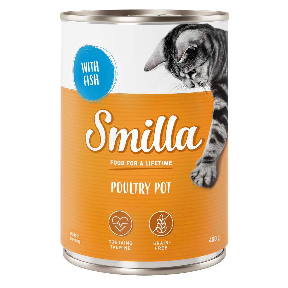 Sparpaket Smilla Geflügeltöpfchen 24 x 400 g - zartes Geflügel mit Fisch Sparpaket Smilla Geflügeltöpfchen 24 x 400 g - zartes Geflügel mit Fisch von Smilla
