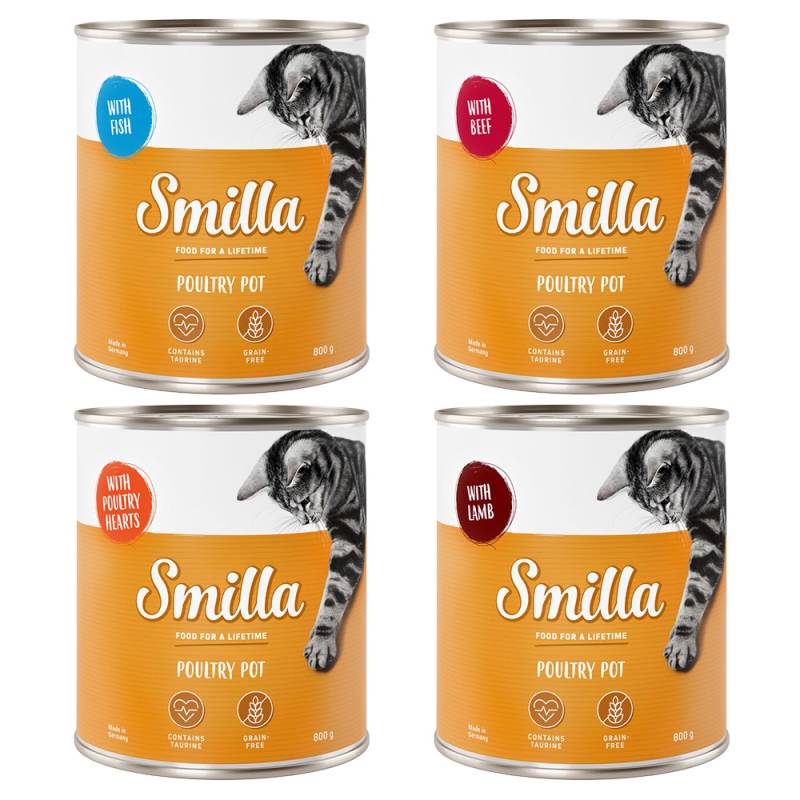 Sparpaket Smilla Geflügeltöpfchen 24 x 800 g - Mixed Pack von Smilla