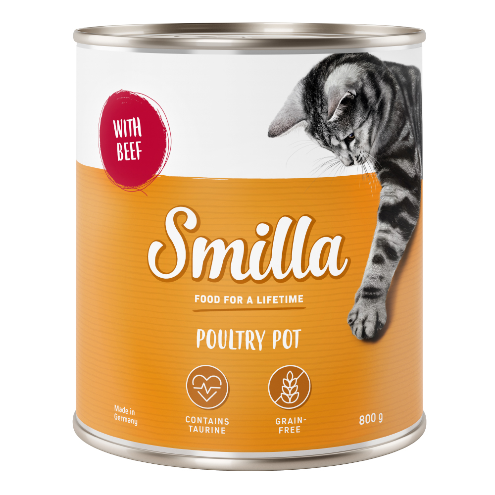 Sparpaket Smilla Geflügeltöpfchen 24 x 800 g - zartes Geflügel mit Geflügelherzen Sparpaket Smilla Geflügeltöpfchen 24 x 800 g - zartes Geflügel mit Geflügelherzen von Smilla
