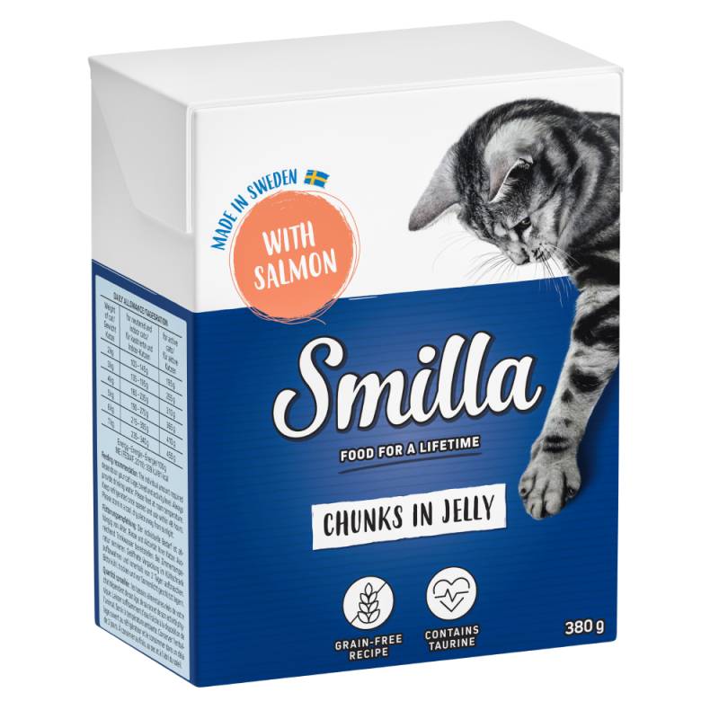 Sparpaket Smilla Tetra Häppchen 24 x 370 / 380 g - in Gelee Lachs (24 x 380 g) von Smilla