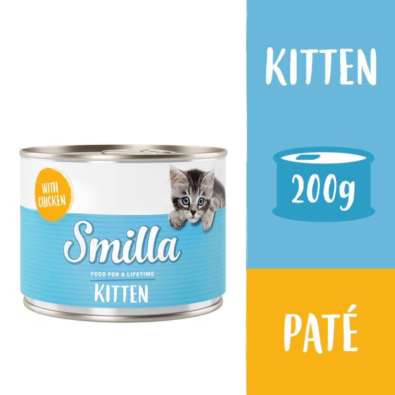 Sparpaket Smilla Kitten 24 x 200 g - Huhn Sparpaket Smilla Kitten 24 x 200 g - Huhn von Smilla