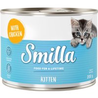 Sparpaket Smilla Kitten 24 x 200 g - Huhn von Smilla