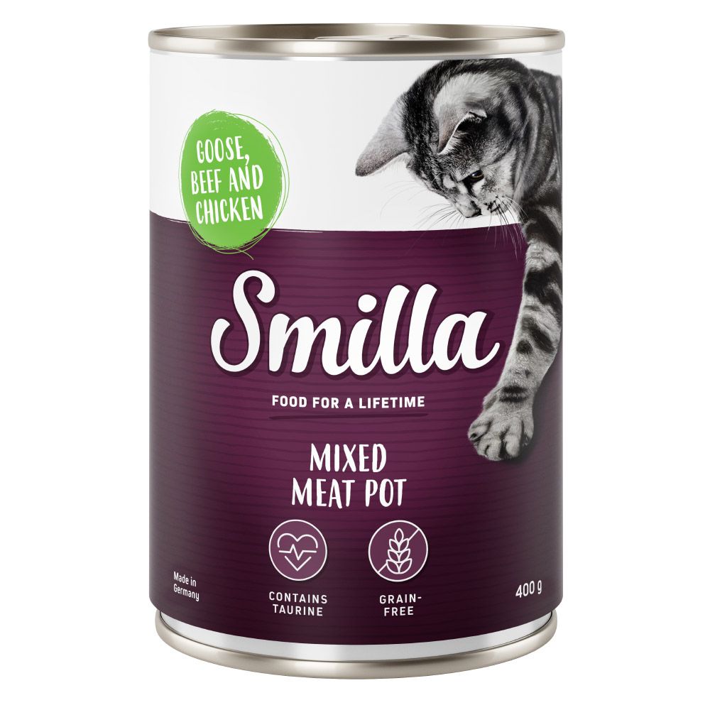 Sparpaket Smilla Multifleischtöpfchen 24 x 400 g - Rind, Ente und Hühnchen Sparpaket Smilla Multifleischtöpfchen 24 x 400 g - Rind, Ente und Hühnchen von Smilla