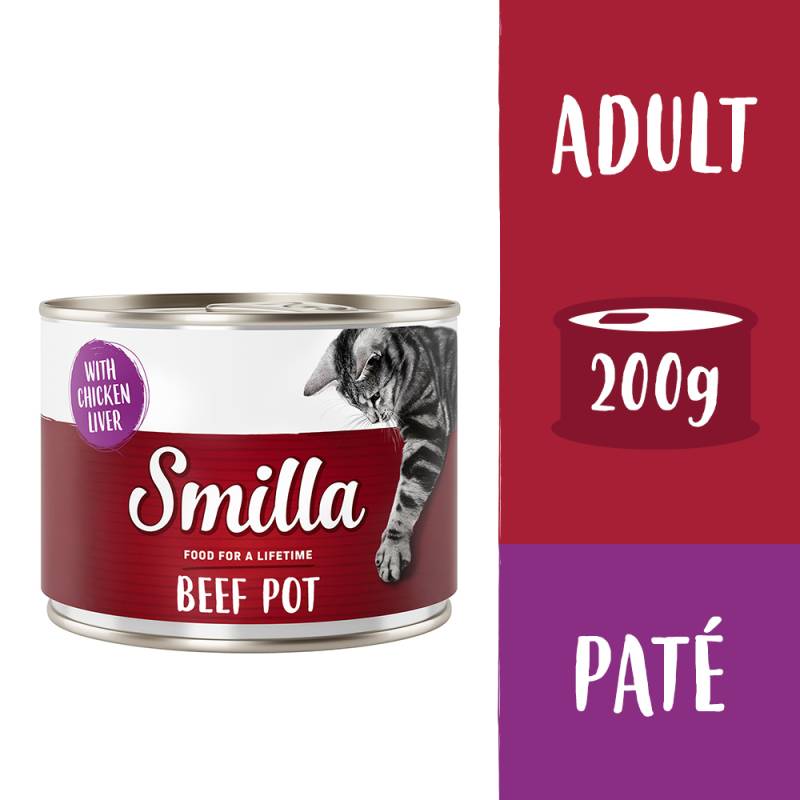 Sparpaket Smilla Rindtöpfchen 24 x 200 g - Rind mit Hühnerleber Sparpaket Smilla Rindtöpfchen 24 x 200 g - Rind mit Hühnerleber von Smilla