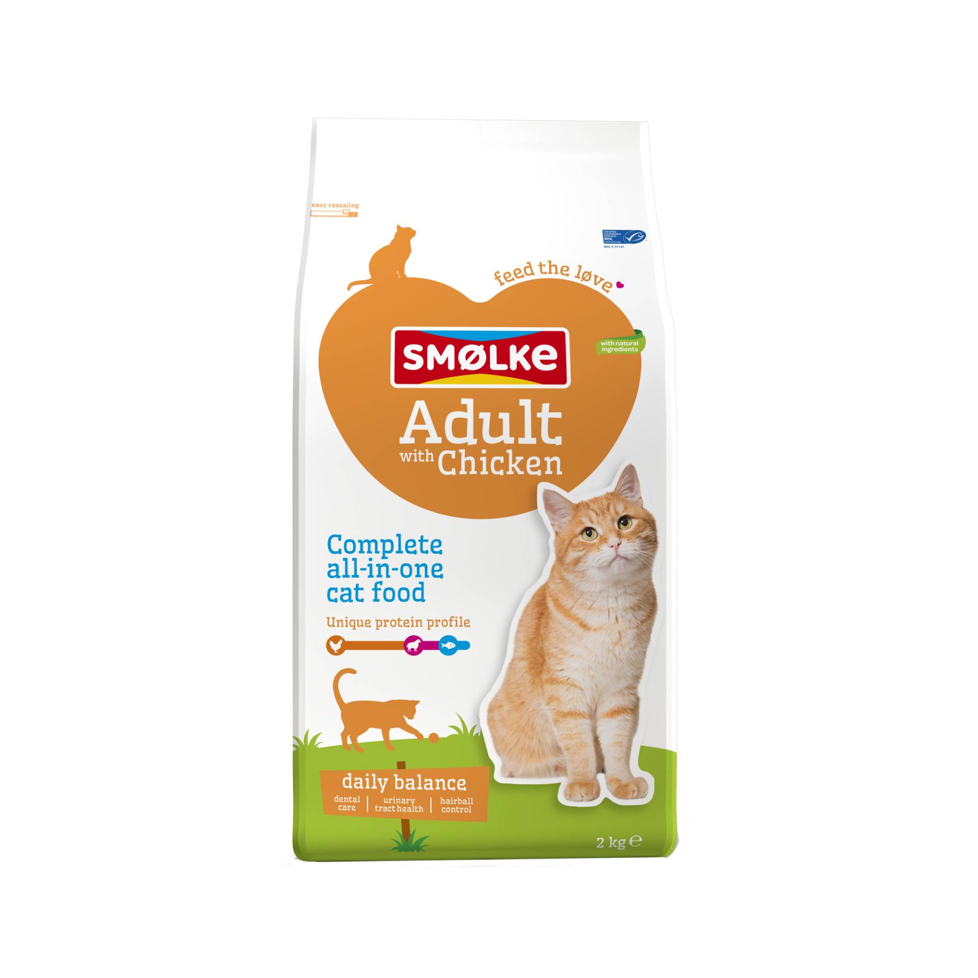 Smølke Adult Katzenfutter - Huhn & Reis - 10 kg von Smølke