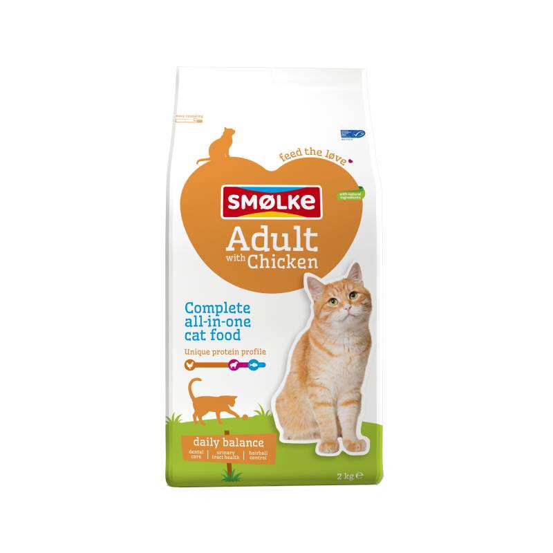 Smølke Adult Katzenfutter - Huhn & Reis - 4 kg von Smølke