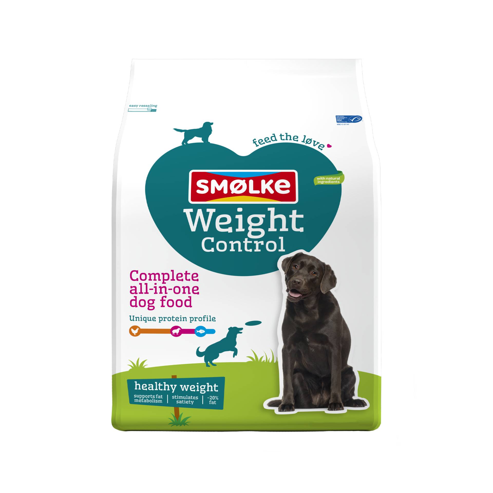 Smølke Adult Weight Control Hundefutter - 12 kg von Smølke