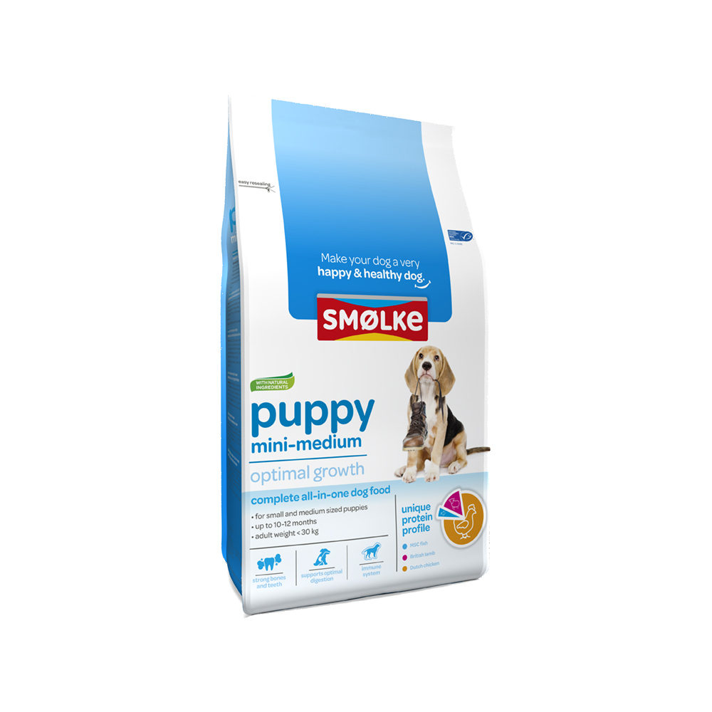 Smølke Puppy Mini/Medium Hundefutter - 12 kg von Smølke