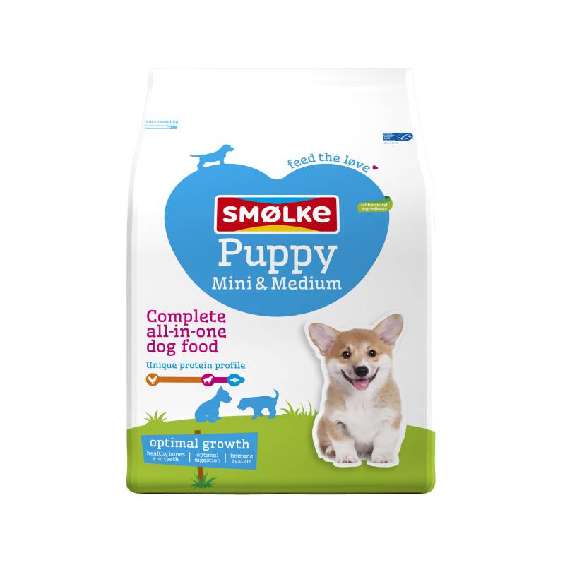 Smølke Puppy Mini/Medium Hundefutter - 12 kg von Smølke