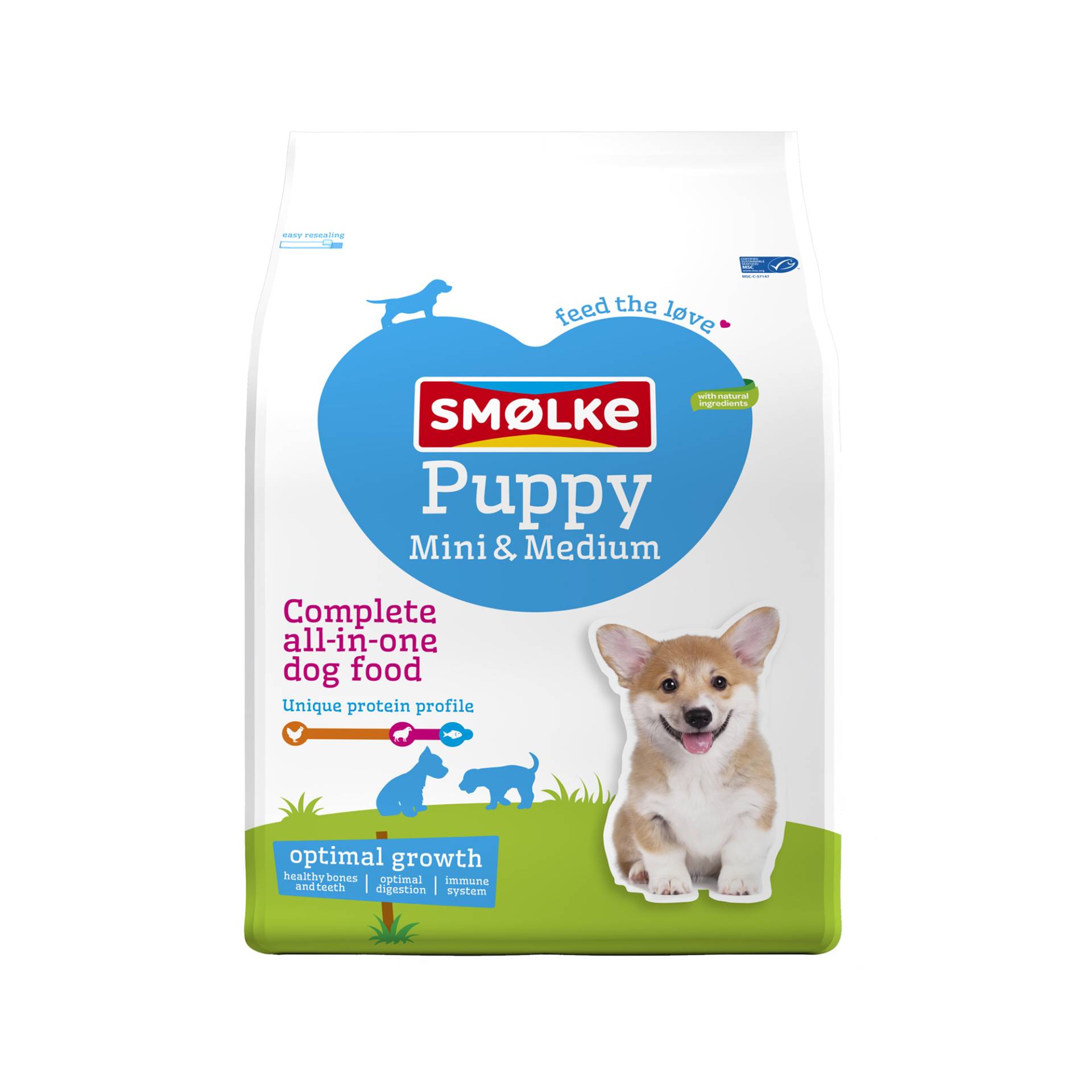 Smølke Puppy Mini/Medium Hundefutter - 3 kg Smølke Puppy Mini/Medium Hundefutter - 3 kg von Smølke