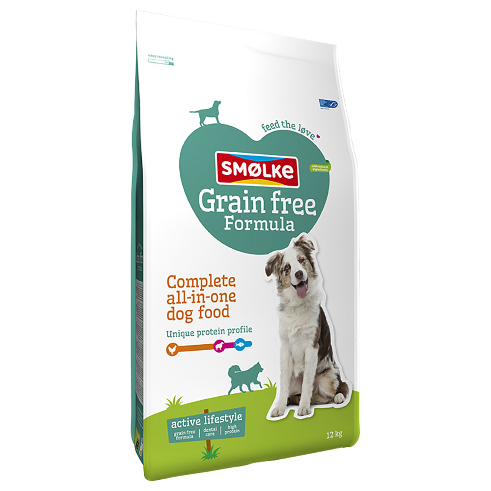 Smølke Hund Adult Getreidefrei - Sparpaket: 2 x 12 kg von Smolke