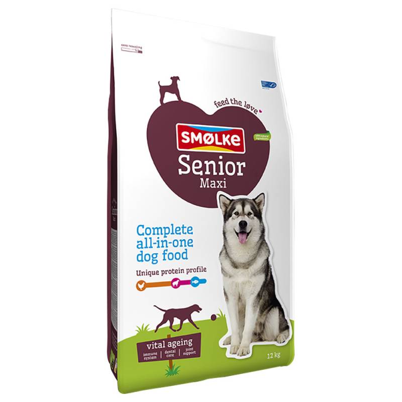 Smølke Hund Senior Maxi - Sparpaket: 2 x 12 kg von Smolke