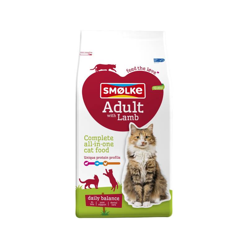 Smølke Adult Katzenfutter - Lamm und Reis - 2 kg von Smølke