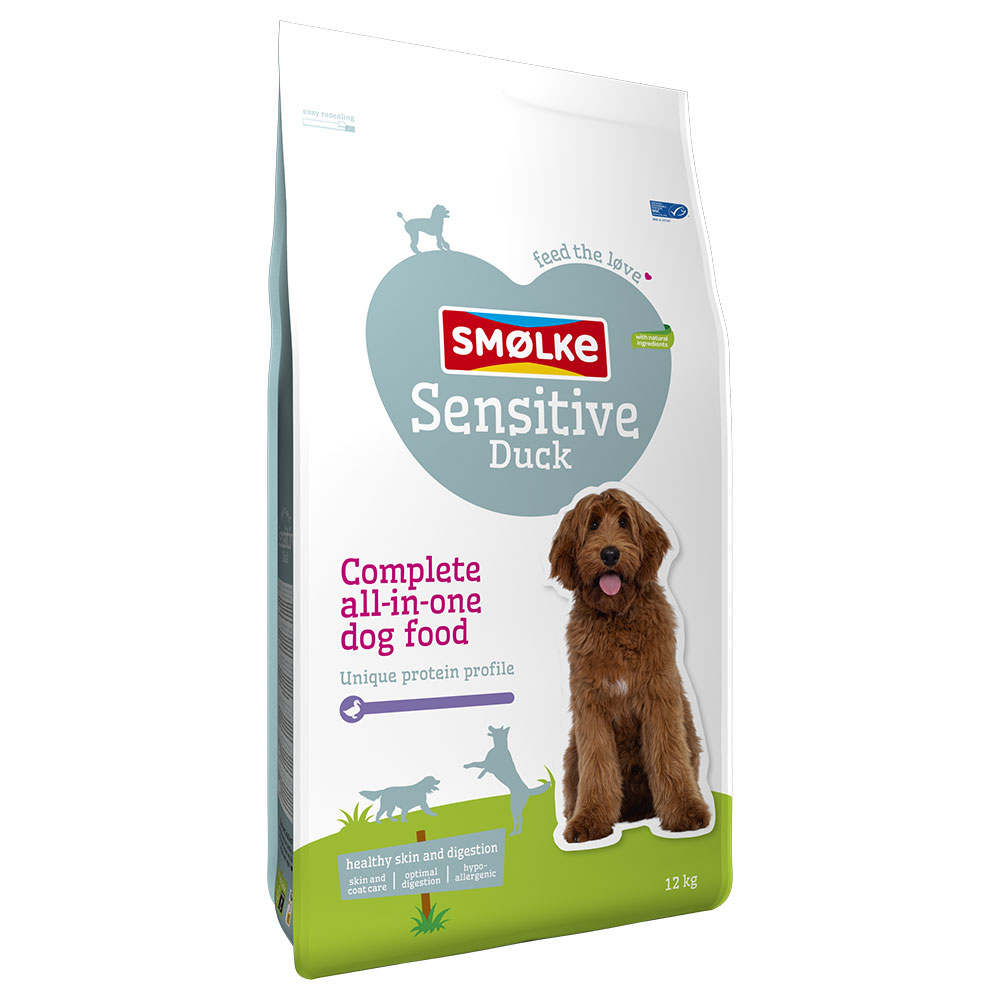 Smølke Hund Sensitive Ente - Sparpaket: 2 x 12 kg von Smolke