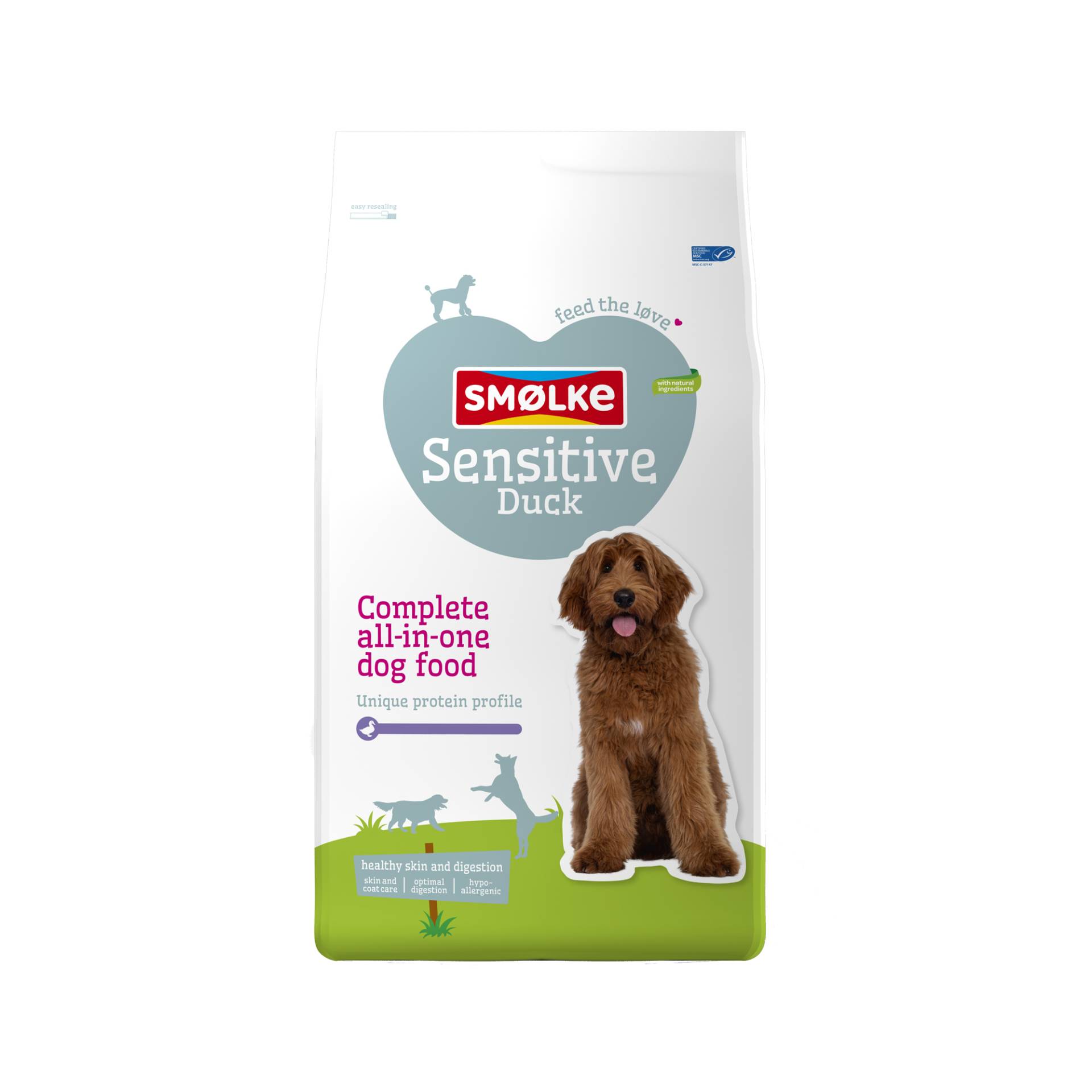 Smølke Sensitive Hundefutter - Ente - 12 kg von Smølke