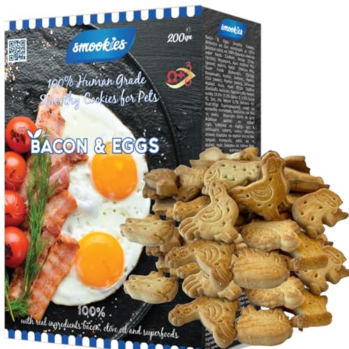 Smookies Bacon & Eggs, 200 Gram Snacks für Hunde von Kalinou