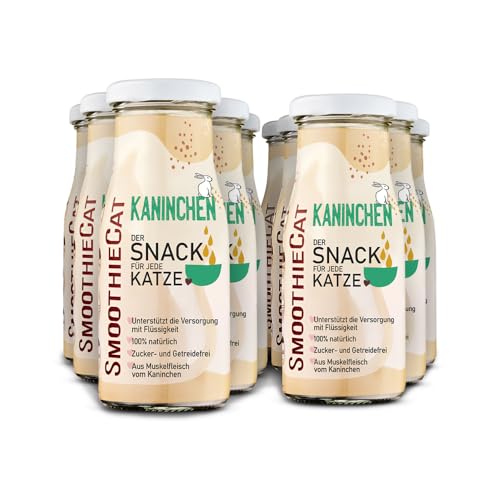 SmoothieCat Katzensmoothie 12er Kaninchen - Flüssignahrung für Katzen - Katzensuppe - Katzenmilch - Zucker- & glutenfrei - je 150ml SmoothieCat Katzensmoothie 12er Kaninchen - Flüssignahrung für Katzen - Katzensuppe - Katzenmilch - Zucker- & glutenfrei - je 150ml von SmoothieCat