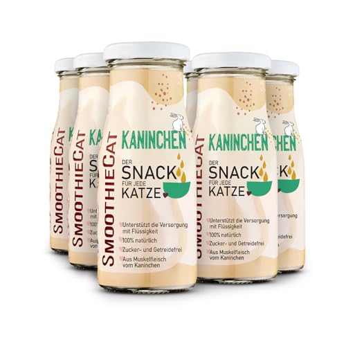 SmoothieCat Katzensmoothie 6er Kaninchen - Flüssignahrung für Katzen - Katzensuppe - Katzenmilch - Zucker- & glutenfrei - je 150ml SmoothieCat Katzensmoothie 6er Kaninchen - Flüssignahrung für Katzen - Katzensuppe - Katzenmilch - Zucker- & glutenfrei - je 150ml von SmoothieCat