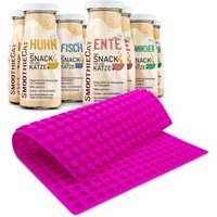 SmoothieCat Mix 8x 150 ml + Trixie Backmatte Grau SmoothieCat Mix 8x 150 ml + Trixie Backmatte Grau von SmoothieCat