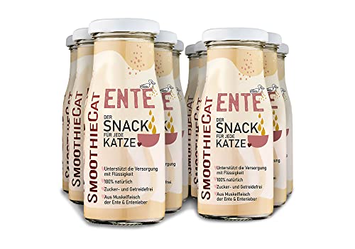 12er Pack SmoothieCat Ente je 150ml Katzensmoothie Flüssignahrung für Katzen Futtertopping Trinken von SmoothieCat