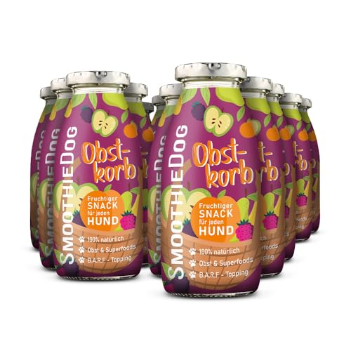 12erPack SmoothieDog Obstkorb - je 250ml SmoothieDog Hundesmoothie - vegetarischer Hundesnack für alle Hunde, mit hochwertigen Zutaten, vegan, Gluten- und zuckerfrei 12erPack SmoothieDog Obstkorb - je 250ml SmoothieDog Hundesmoothie - vegetarischer Hundesnack für alle Hunde, mit hochwertigen Zutaten, vegan, Gluten- und zuckerfrei von SmoothieDog