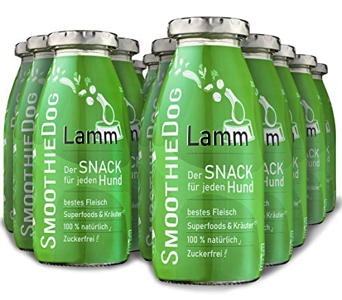 12 erPack SmoothieDog Lamm je 250ml Hundesmoothie Zucker- und Glutenfrei von SmoothieDog
