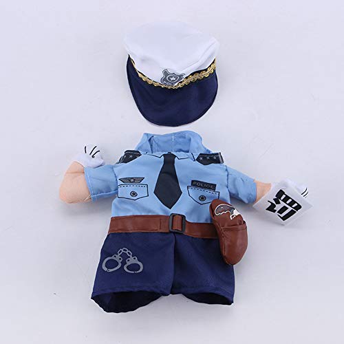 Sarekung Lustiger Polizisten-Jackenanzug, super süße Kostüme für kleine Hunde und Katzen von SMDARROY