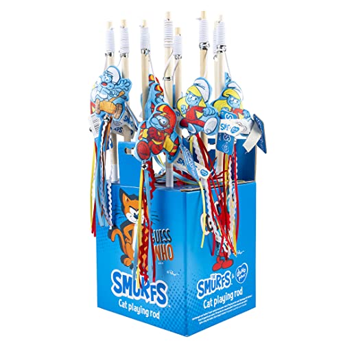 Smurfs duvoplus, Fliegende Angelruten Schlümpfe 46 x 6 x 2 cm, Mehrfarbig, Spielzeug für Katzen, stärkt die Bindung mit Ihrer Katze, fördert die Katze Sich zu bewegen, für stundenlangen Spielspaß Smurfs duvoplus, Fliegende Angelruten Schlümpfe 46 x 6 x 2 cm, Mehrfarbig, Spielzeug für Katzen, stärkt die Bindung mit Ihrer Katze, fördert die Katze Sich zu bewegen, für stundenlangen Spielspaß von Smurfs duvoplus