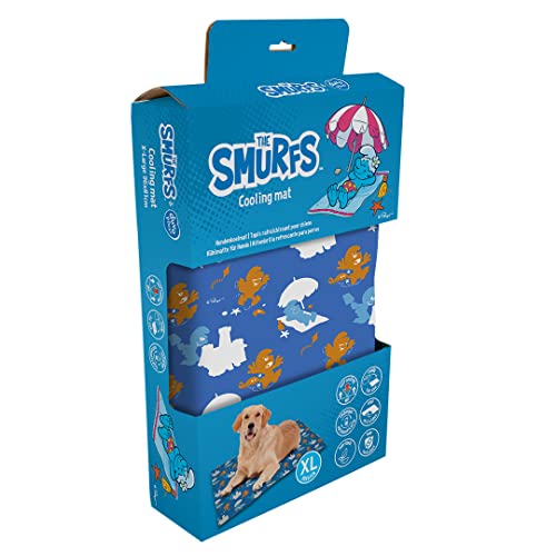 Smurfs duvoplus, Kühlmatte Die Schlümpfe Größe XL, mit selbstregulierendem und selbstaktivierendem Gel, ideal für hohe Temperaturen, im Auto oder auf Reisen, leicht zu Falten, zu verstauen Smurfs duvoplus, Kühlmatte Die Schlümpfe Größe XL, mit selbstregulierendem und selbstaktivierendem Gel, ideal für hohe Temperaturen, im Auto oder auf Reisen, leicht zu Falten, zu verstauen von Duvoplus