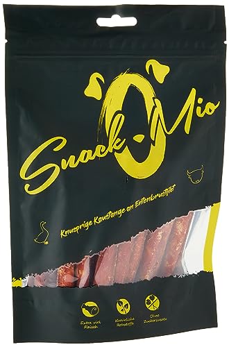 SnackOMio – Premium Hundesnack – Knusprige Kaustange an Entenbrustfilet, getreidefrei, 1er Pack (1 x 200g) von SNACKOMIO