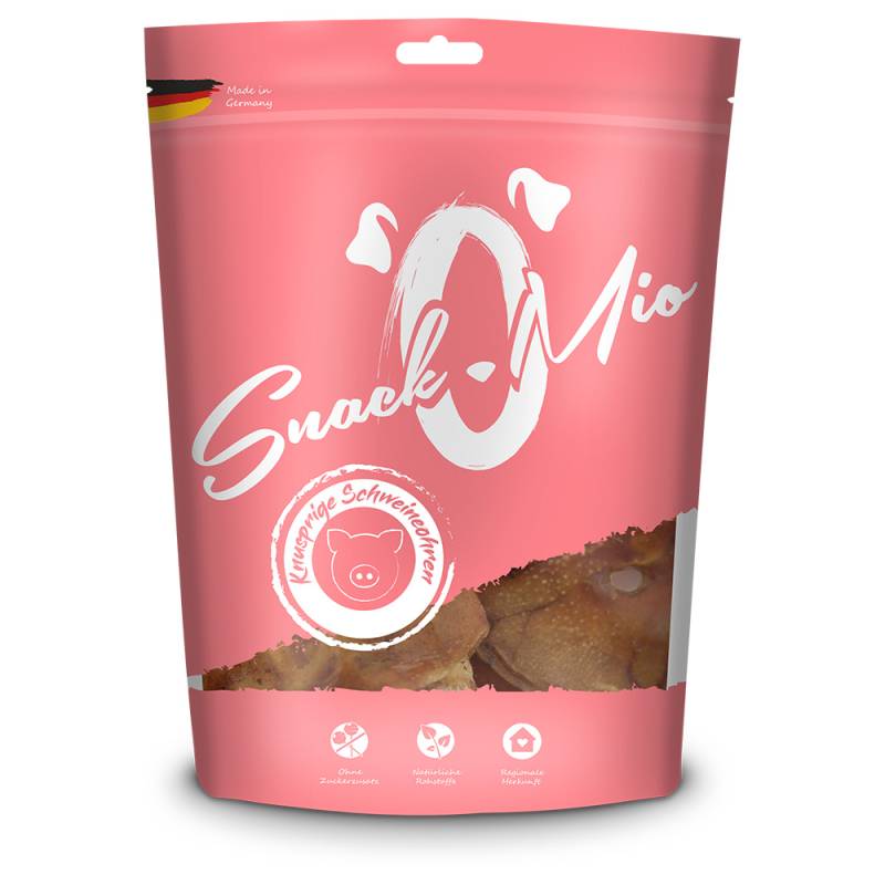 SnackOMio Knusprige Schweineohren - 10 Stück von SnackOMio