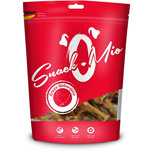SnackOMio – Premium Hundesnack – krosse Hühnerfüße, getreidefrei, 1er Pack (1 x 350 g) von SNACKOMIO
