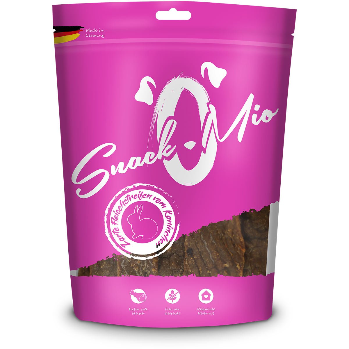 SnackOMio - zarte Fleischstreifen vom Kaninchen 125g von SnackOMio