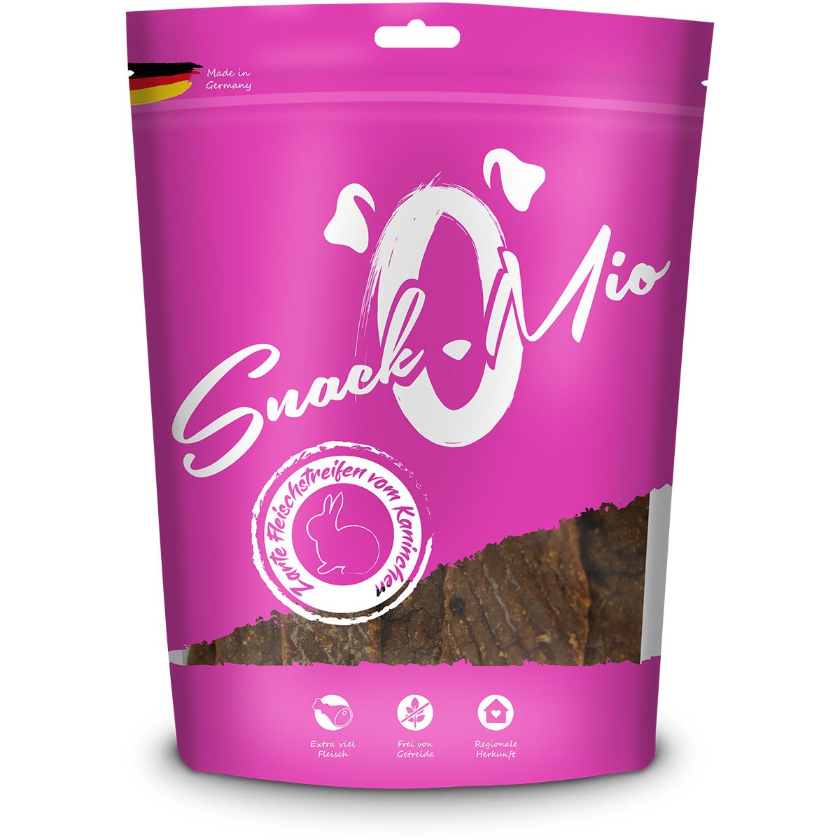 SnackOMio - zarte Fleischstreifen vom Kaninchen 2x125g SnackOMio - zarte Fleischstreifen vom Kaninchen 2x125g von SnackOMio