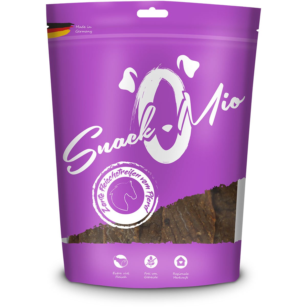 SnackOMio - zarte Fleischstreifen vom Pferd 2x125g SnackOMio - zarte Fleischstreifen vom Pferd 2x125g von SnackOMio