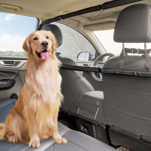 Hundegitter Auto, 142,2 cm Breit Kofferraum Trenngitter für den Hinteren Bereich des Autositzes. Hundenetz Auto, Reisekoffer Rücksitzbank Kofferraum Trenngitter ideal für SUVs, Lkws und Limousinen Hundegitter Auto, 142,2 cm Breit Kofferraum Trenngitter für den Hinteren Bereich des Autositzes. Hundenetz Auto, Reisekoffer Rücksitzbank Kofferraum Trenngitter ideal für SUVs, Lkws und Limousinen von Snagle Paw