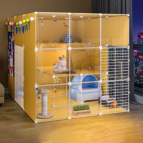Katzenkäfig Gehege Katzenkäfig Outdoor Katzenkäfig Kätzchen Gehege Haustier Laufstall Käfig Frettchen Katzengehege Kaninchenkäfig Abnehmbarer Katzenkäfig Verschiedene Größen - Ideal für 1-4 Katzen (AT Katzenkäfig Gehege Katzenkäfig Outdoor Katzenkäfig Kätzchen Gehege Haustier Laufstall Käfig Frettchen Katzengehege Kaninchenkäfig Abnehmbarer Katzenkäfig Verschiedene Größen - Ideal für 1-4 Katzen (AT von SnamicE