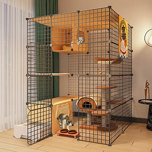 Katzenkäfig Katzengehege Katzenlaufstall Indoor Groß Katzenkäfige mit Katzenklo Balkon Katzengehege Indoor/Outdoor Frettchenkäfig DIY Zaun Katzenkäfig Katzengehege Katzenlaufstall Indoor Groß Katzenkäfige mit Katzenklo Balkon Katzengehege Indoor/Outdoor Frettchenkäfig DIY Zaun von SnamicE