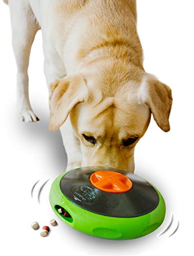 Sniffiz SmellyUFO Langlebiges interaktives Leckerli-Spenderpuzzle,Anreicherungsspielzeug für Hunde,Geist stimulierendes Futterspiel,Wackelspielzeug,von kleinen Welpen bis hin zu großen Hunden von Sniffiz