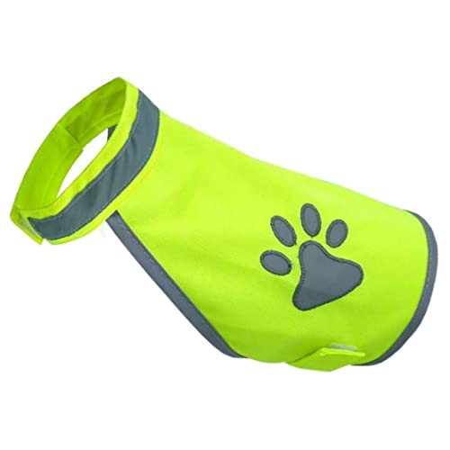 Hund reflektierende Weste hohe Sichtweite Nacht Sicherheitswesten Haustier Jacke Kleidung Fluoreszierende grüne S von Snner