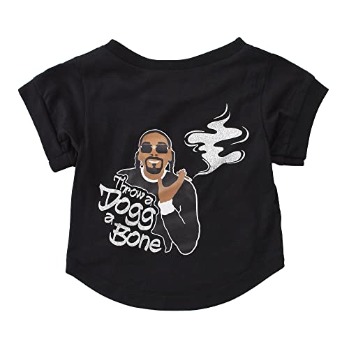 Snoop Doggie Doggs Deluxe Haustier-T-Shirt, Throw a Dogg a Bone, Größe L von Snoop Doggie Doggs