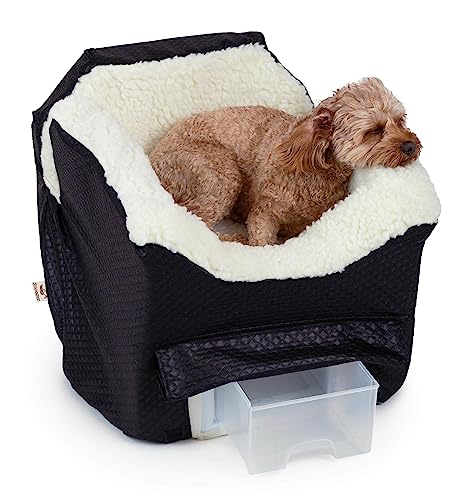 Snoozer Pet Products Lookout II Autositz für Haustiere, klein, Schwarz von Snoozer