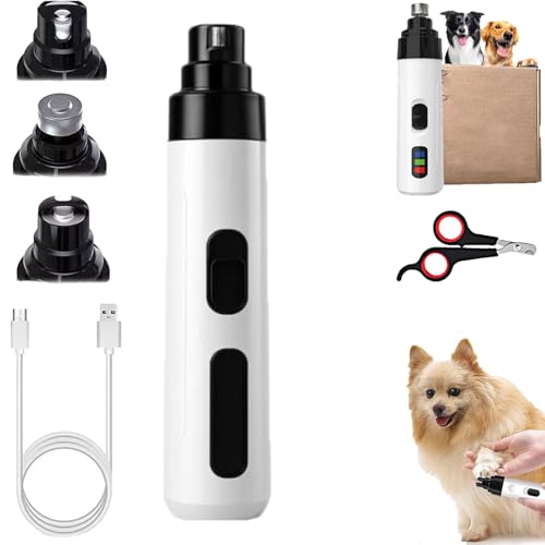 Dr Pfoten Krallenschleifer Pro Salon - Stressfreie Krallenpflege Für Hunde, Krallenschleifer Für Hunde, Krallenschleifer Hund Sicher Leise, Dog Nail Grinder, Sanfte, Und Professionelle (1PC,Stil-1) von Snrtevu