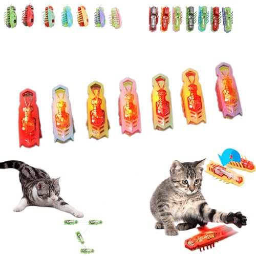 Flitzkäfer Katzenspielzeug, Pfoten Bedarf Flitzkäfer, Interaktives Katzenspielzeug Vibrierenden Insektenspielzeug, Automatisches Unberechenbare Bewegungen Für Endlosen Katzenspaß (Stil-3) von Snrtevu